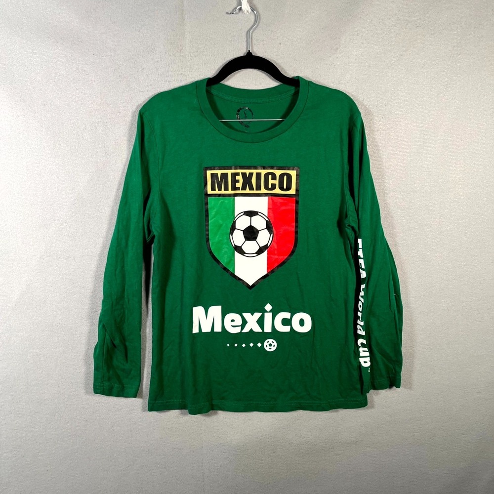 Fifa World‎ Qatar 2022 Mexico National Football Shirt Mens Large Green Cotton